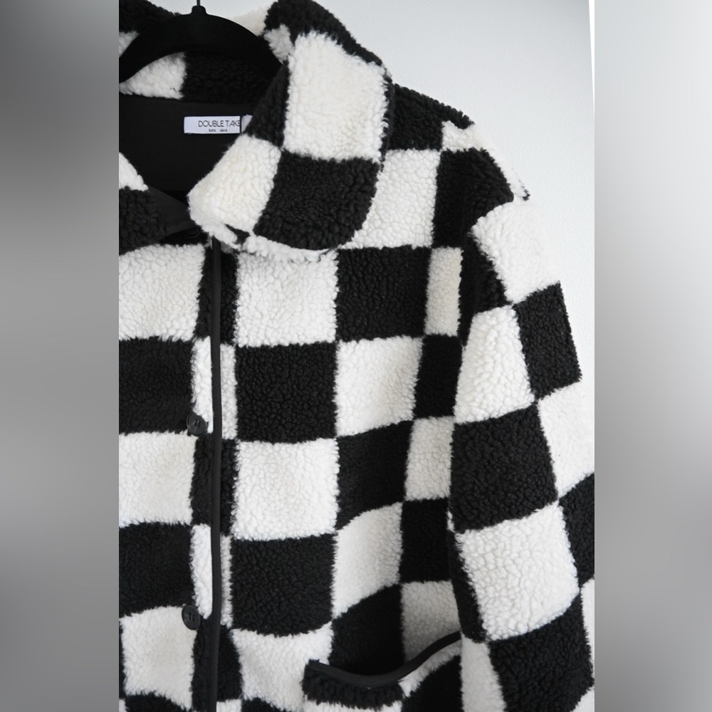 Double Take Faux Sherpa Coat - Picture 5 of 8